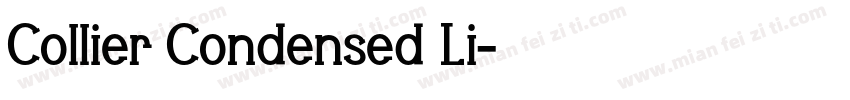 Collier Condensed Li字体转换
